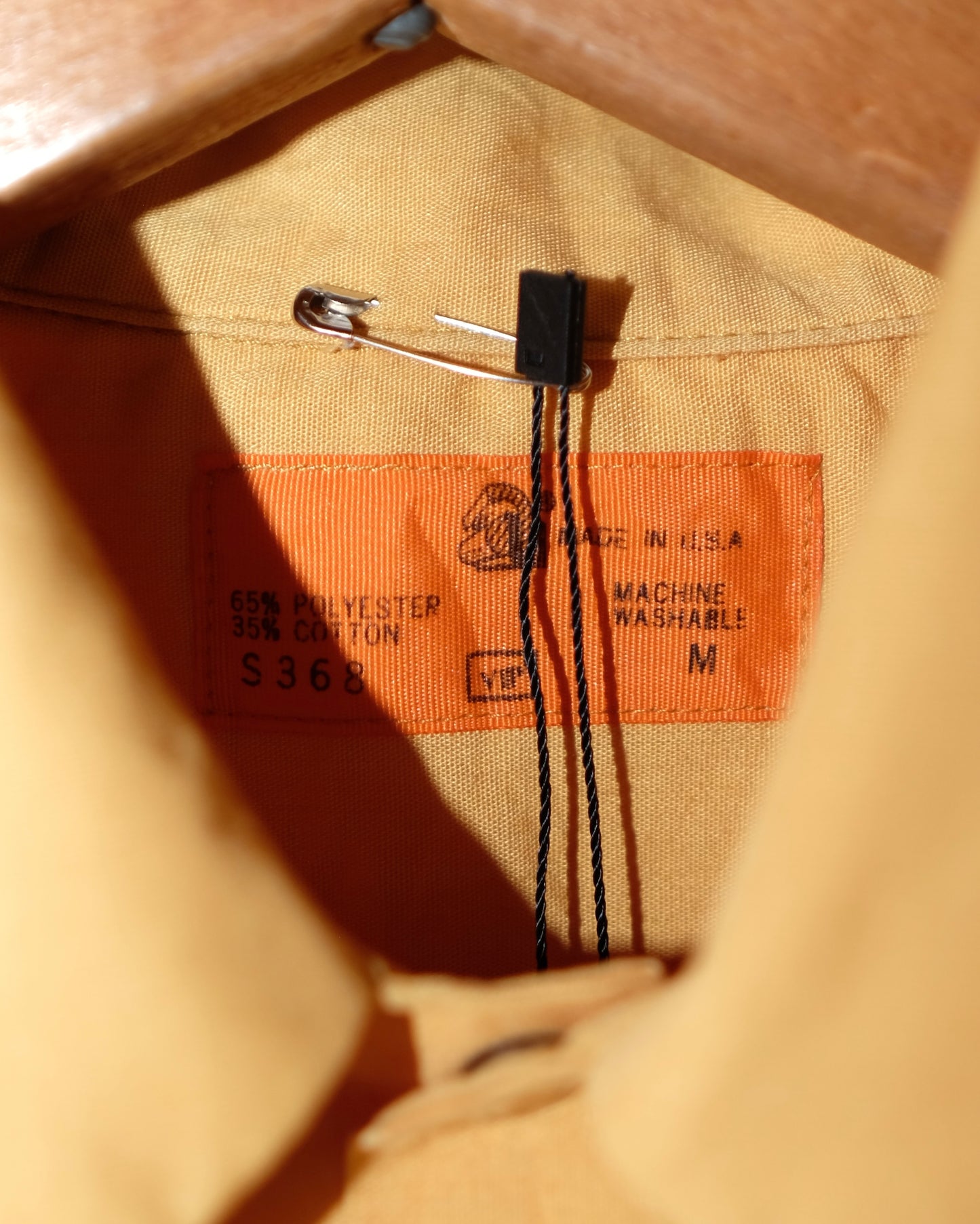 70s WORK SHIRT MUSTARD SHORT SLEEVE