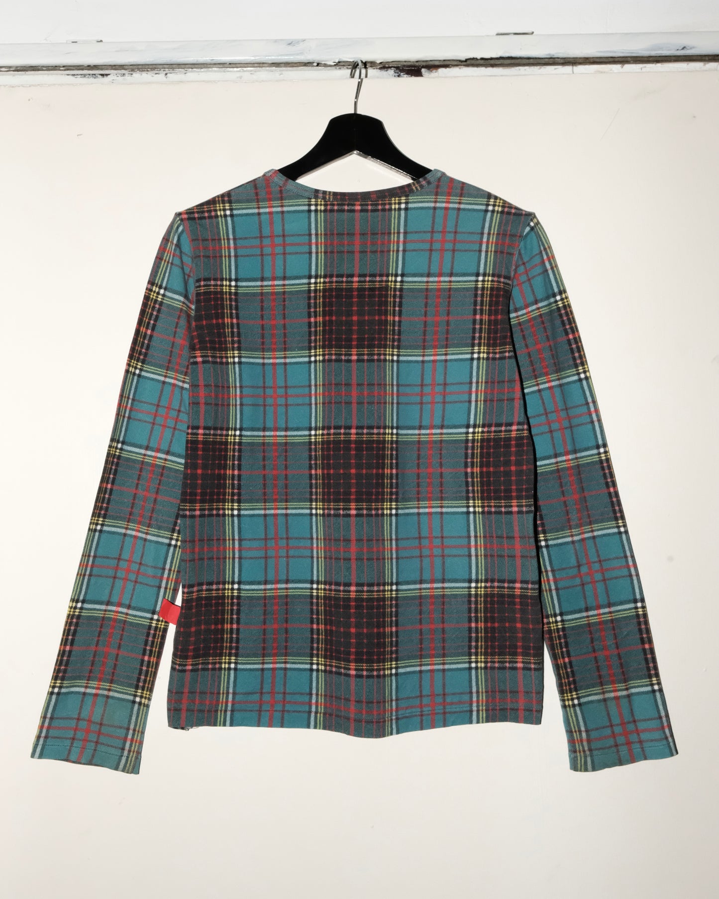 Y’s YOHJI YAMAMOTO PLAID LONG SLEEVE TEE