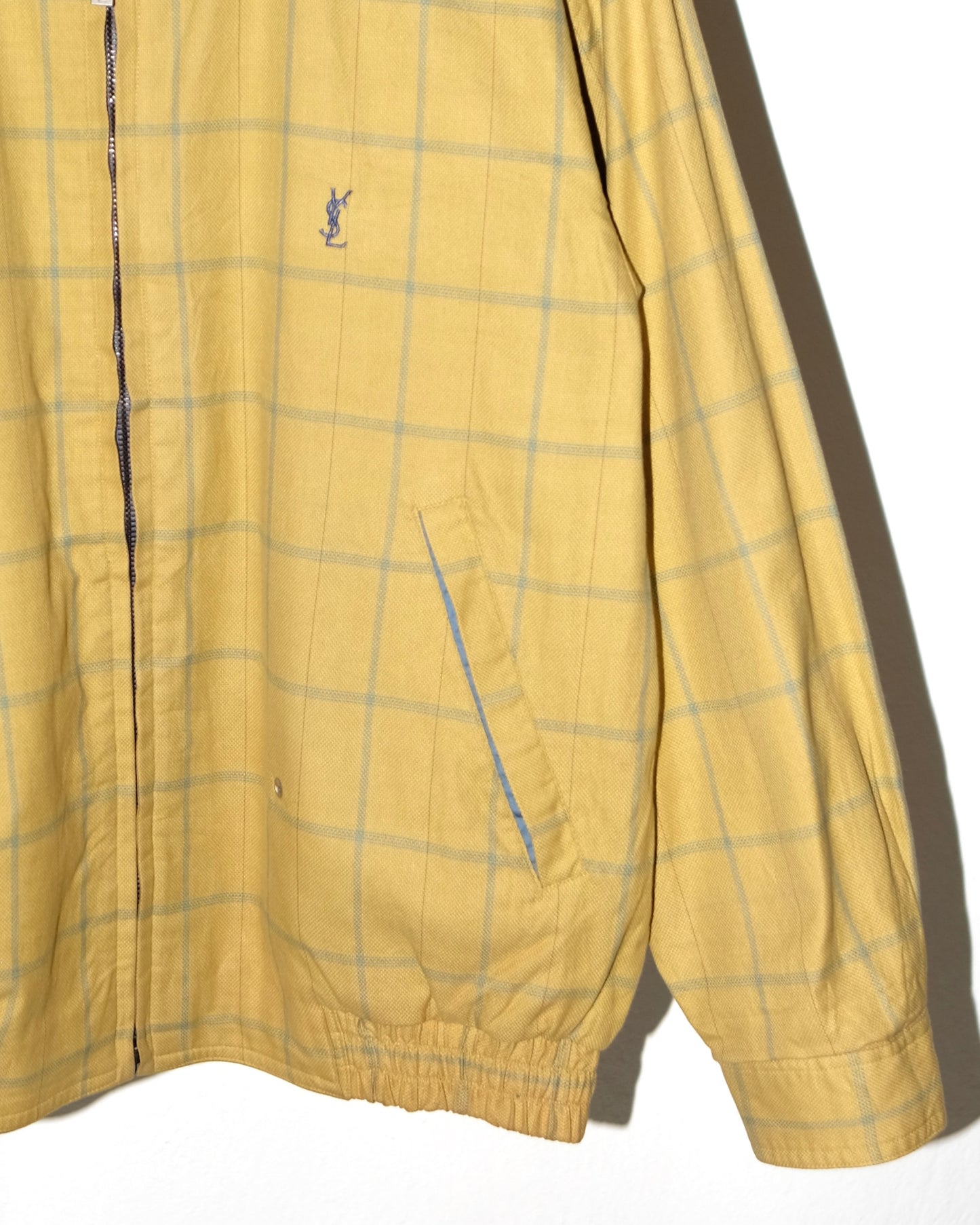YVES SAINT LAURENT POUR HOMME REVERSIBLE PLAID JACKET
