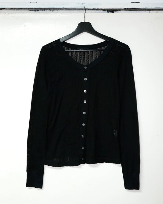 ZUCCA LACE SEE THROUGH CARDIGAN