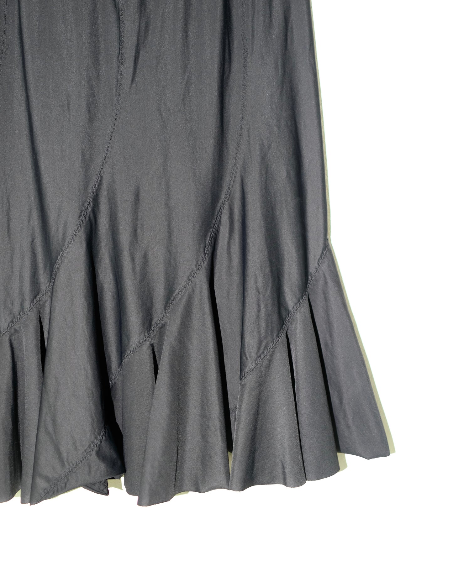 JUNYA WATANABE COMME des GARCONS NYLON STRETCH RUFFLE SKIRT