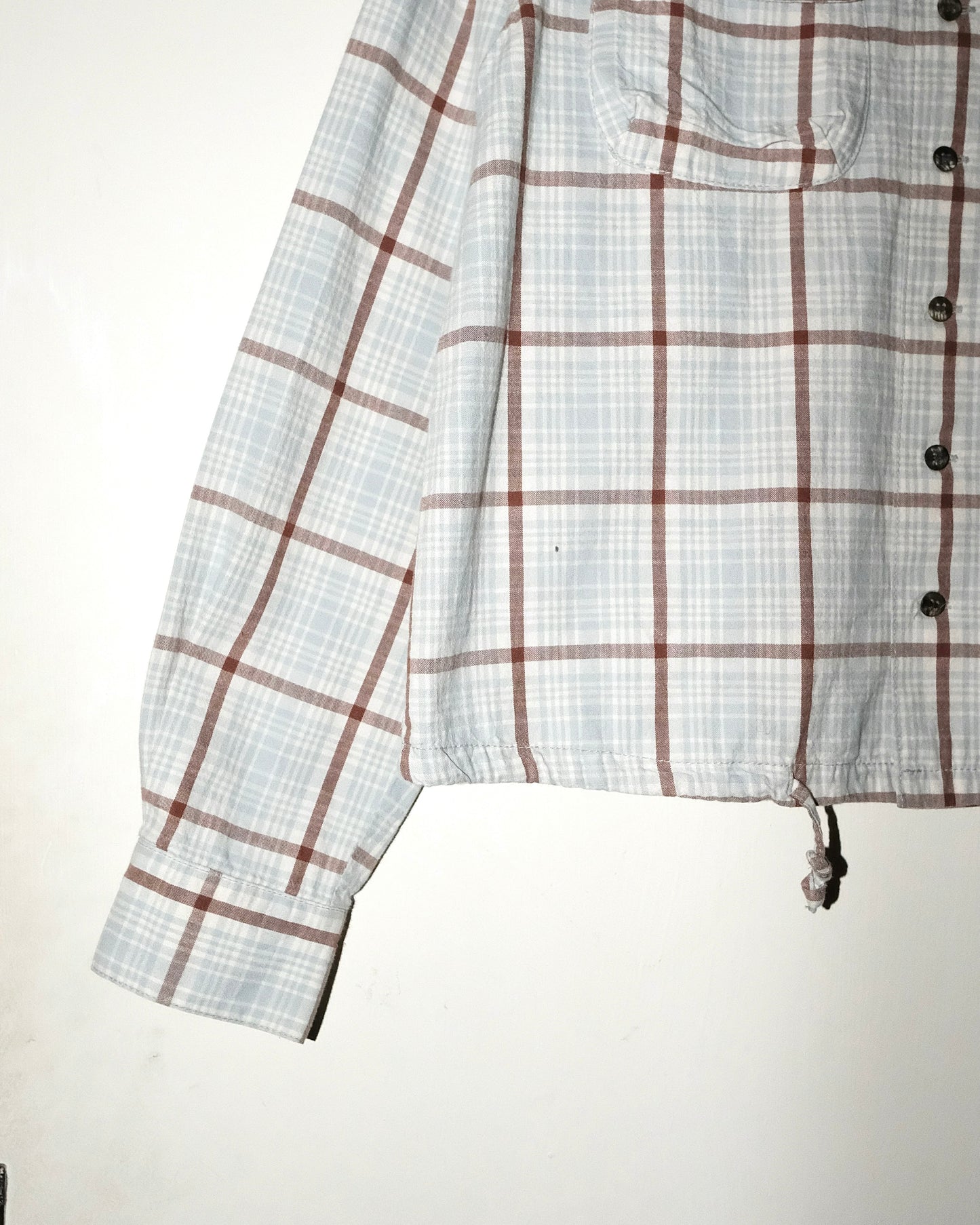 HAI SPORTING GEAR BY ISSEY MIYAKE PLAID SHIRT