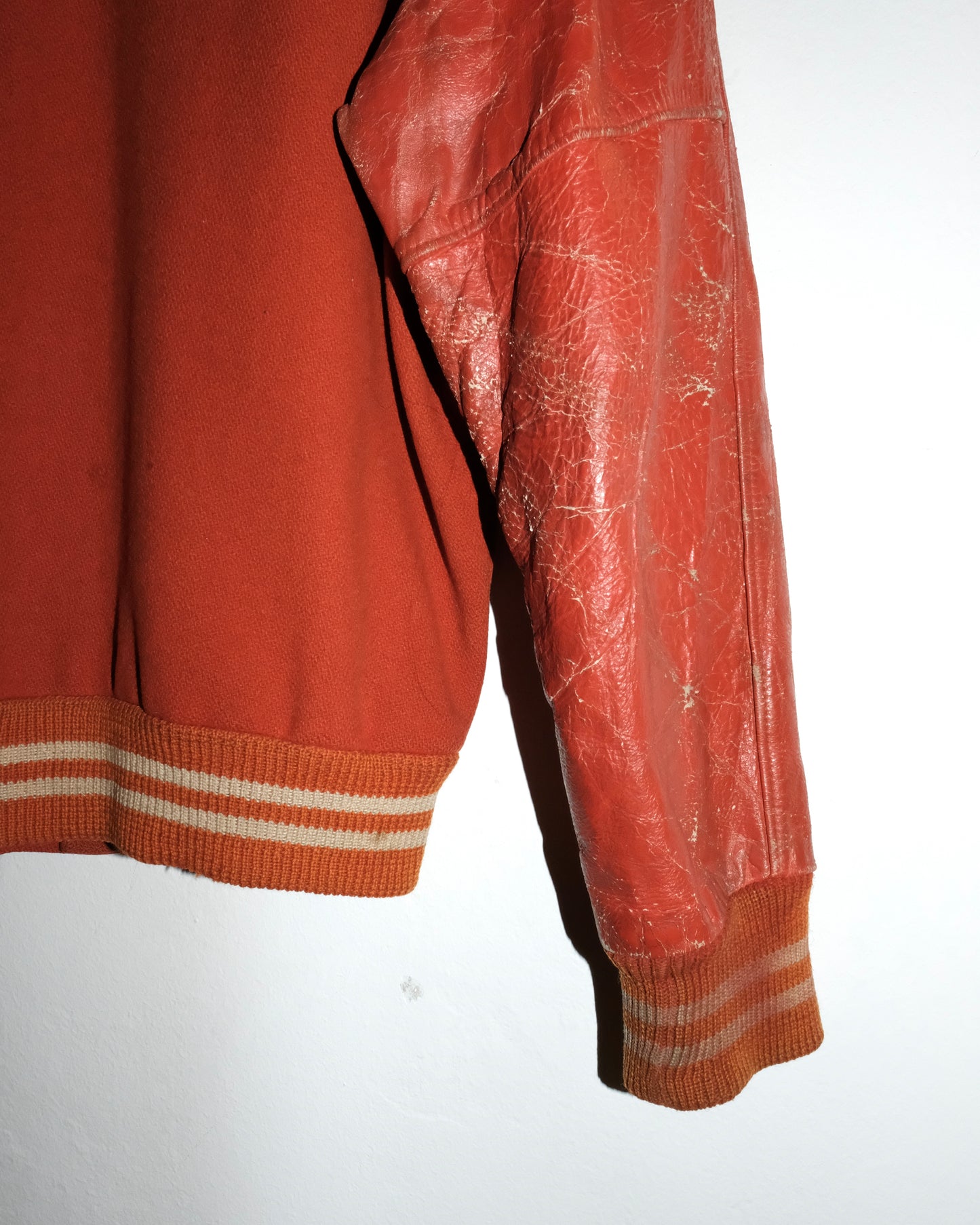 60s WOOL VARSITY SNAP BUTTONS JACKET