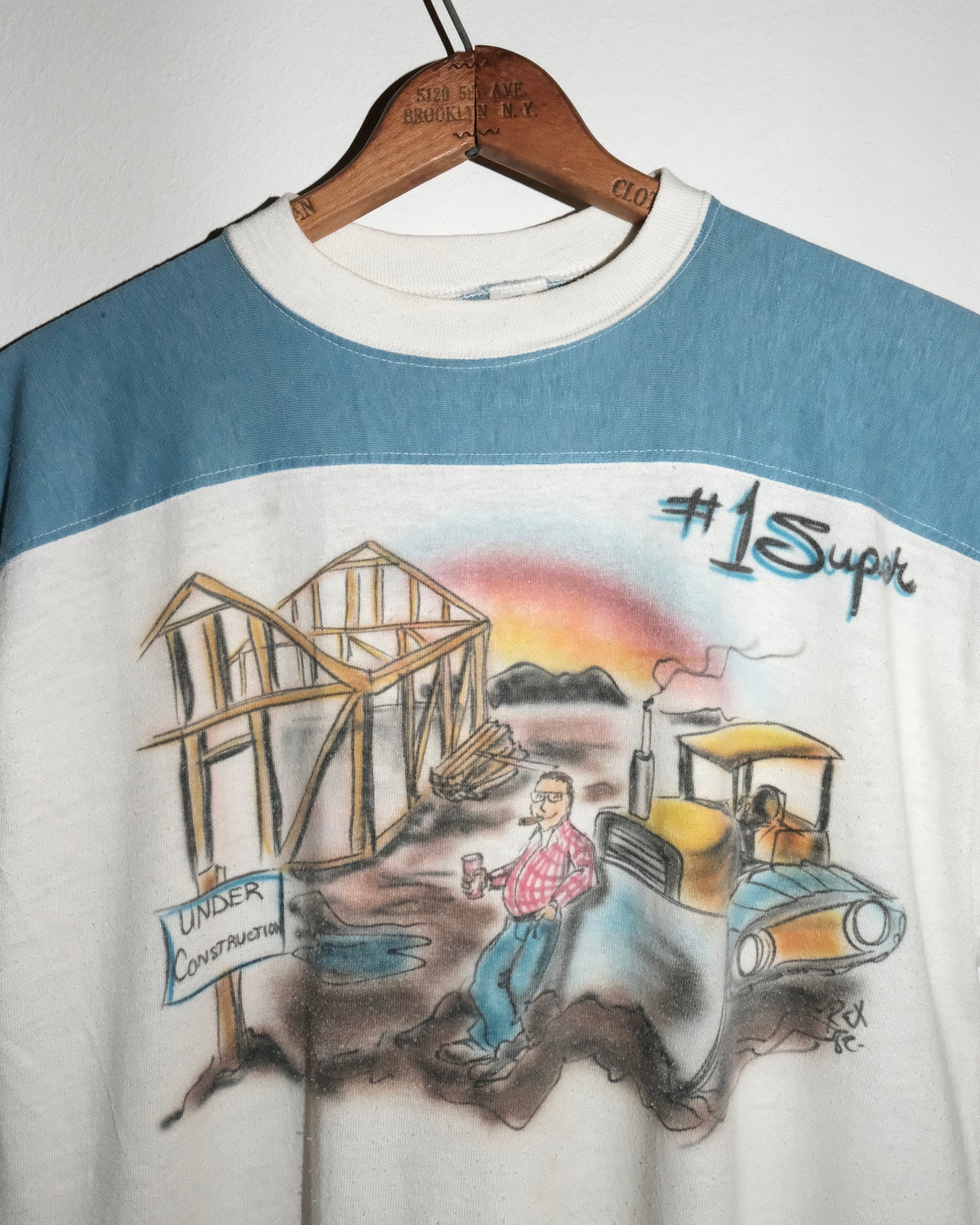 80s AIR BRUSH TWO TONE TEE