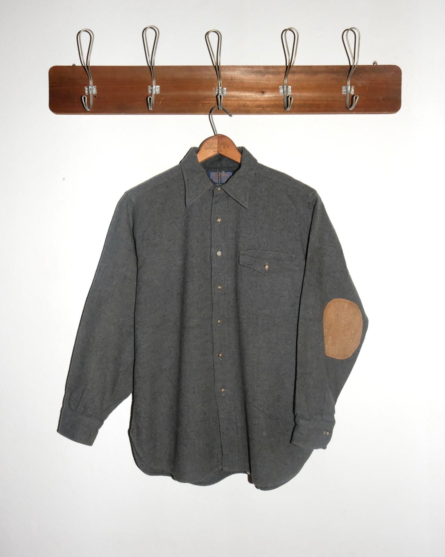 80s PENDLETON WOOL PATCHES BUTTON UP SHIRT