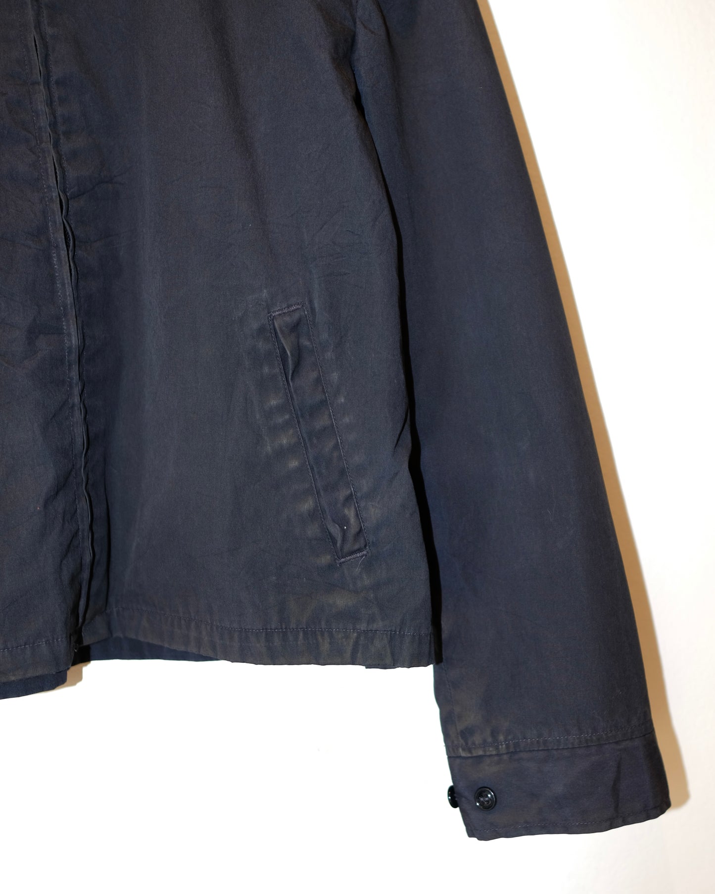 80s NAVY DECK ZIP-UP JACKET