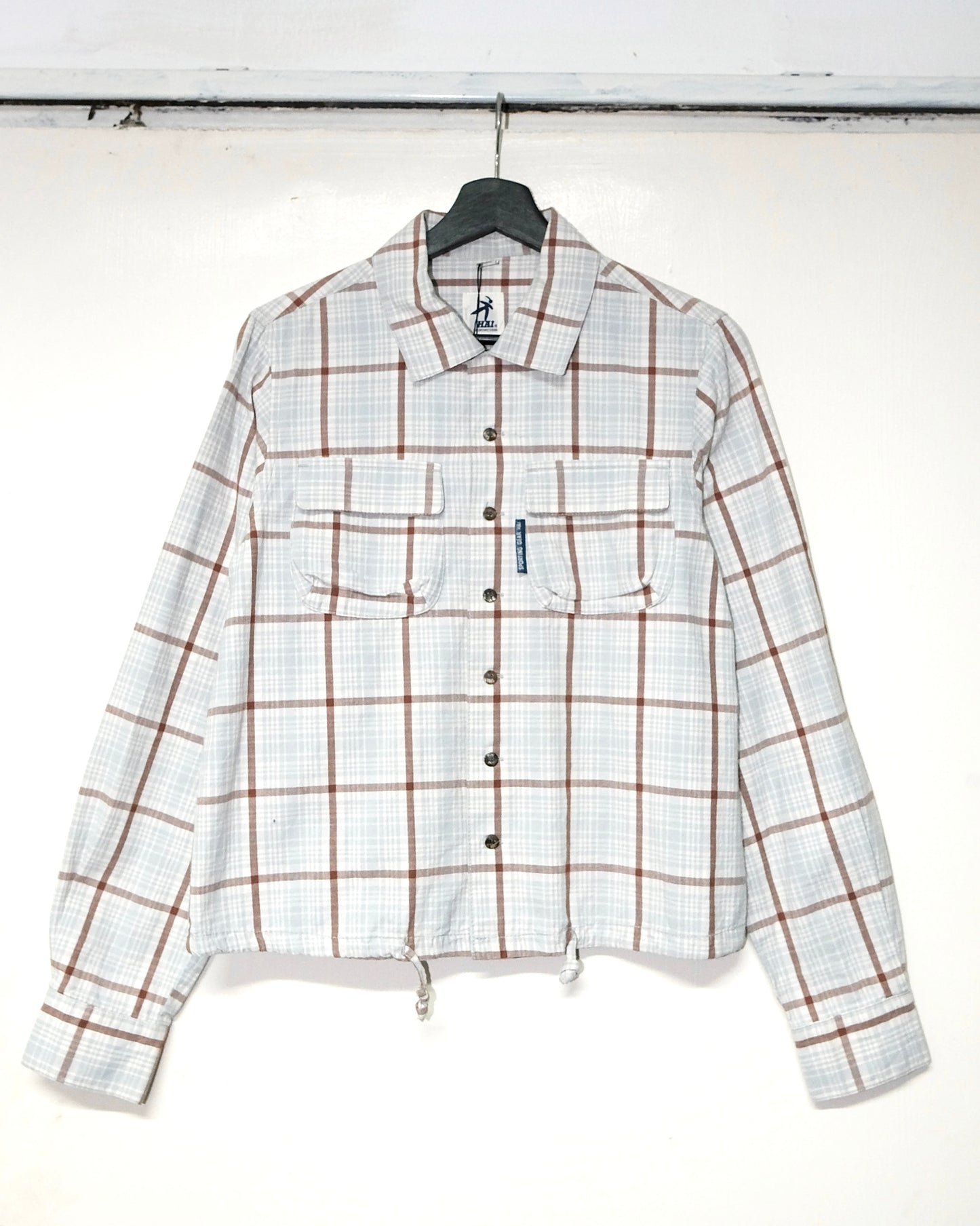 HAI SPORTING GEAR BY ISSEY MIYAKE PLAID SHIRT