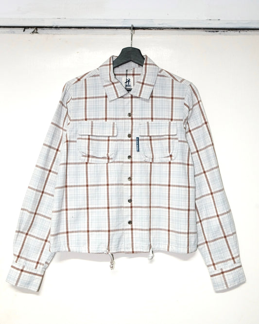HAI SPORTING GEAR BY ISSEY MIYAKE PLAID SHIRT