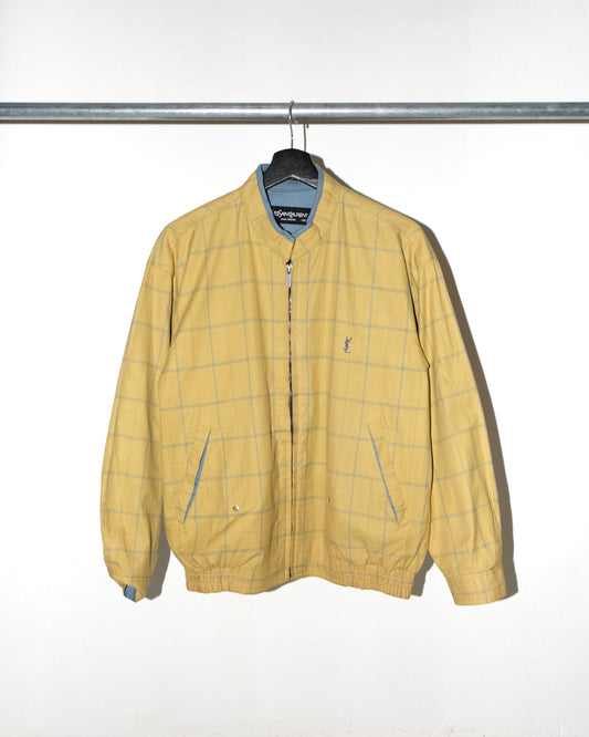 YVES SAINT LAURENT POUR HOMME REVERSIBLE PLAID JACKET