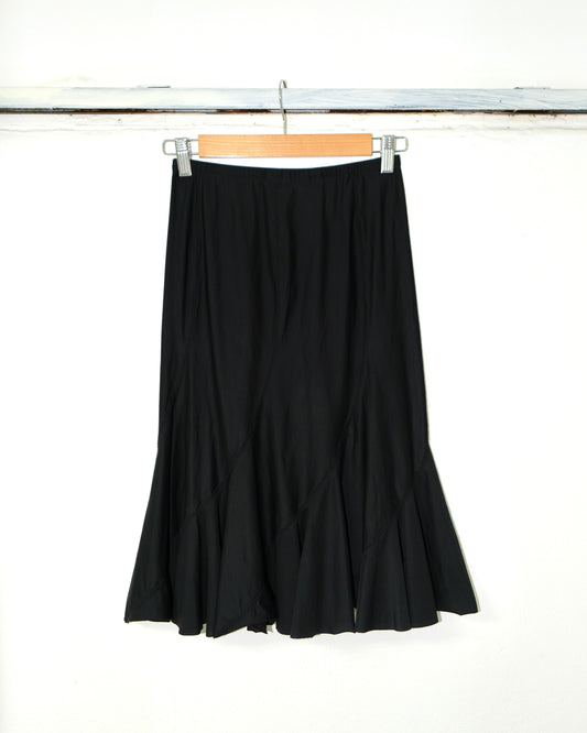 JUNYA WATANABE COMME des GARCONS NYLON STRETCH RUFFLE SKIRT