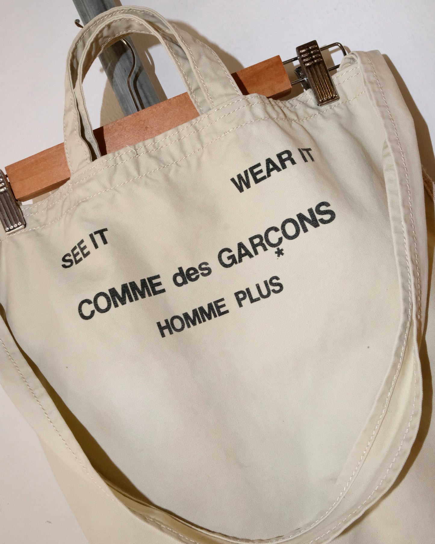 Comme des Garçons HOMME PLUS SEE IT WEAR IT REVERSIBLE TOTE BAG