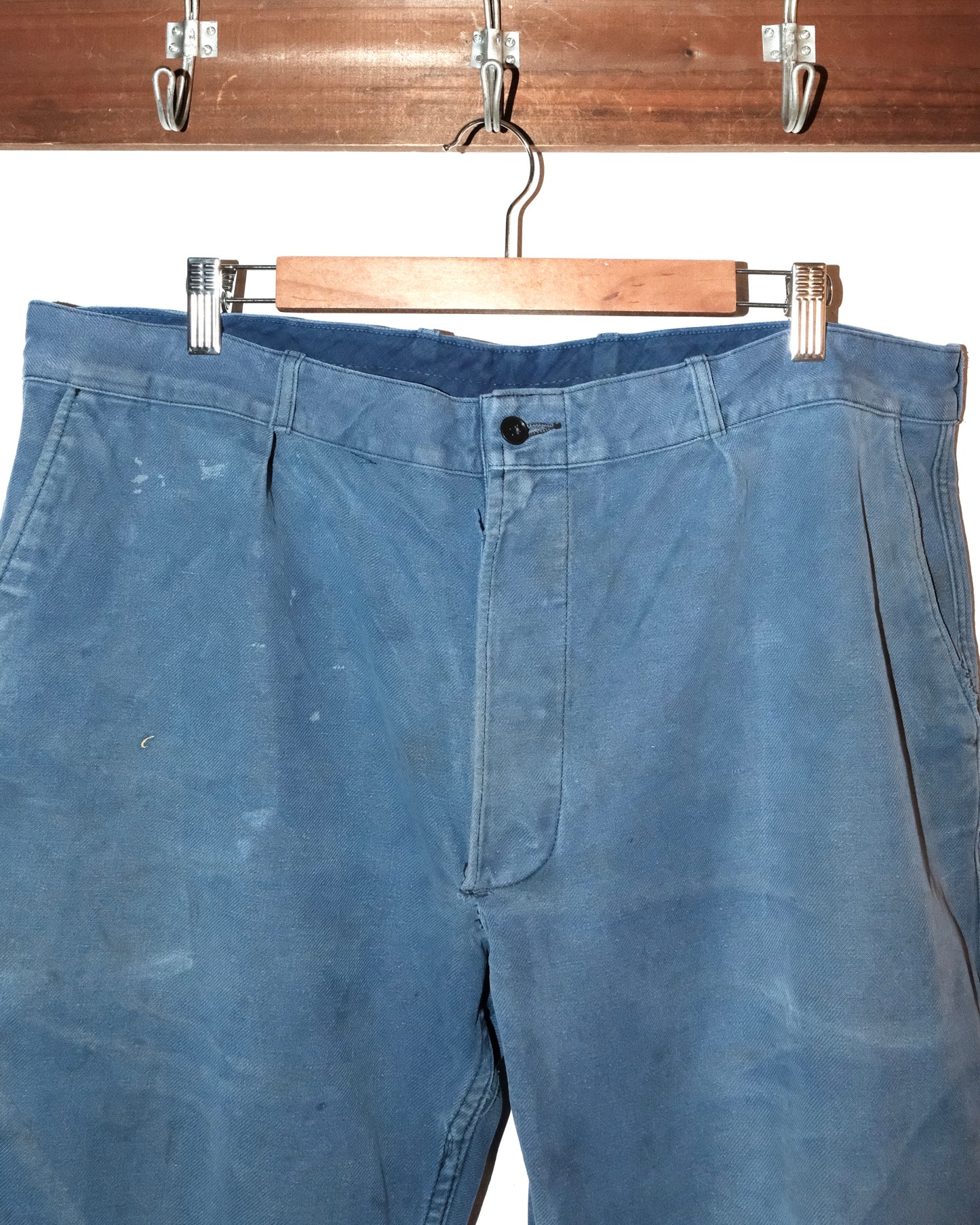 60s FRENCH WORK MOLESKIN PATCHES AND REPAIRS PANTS