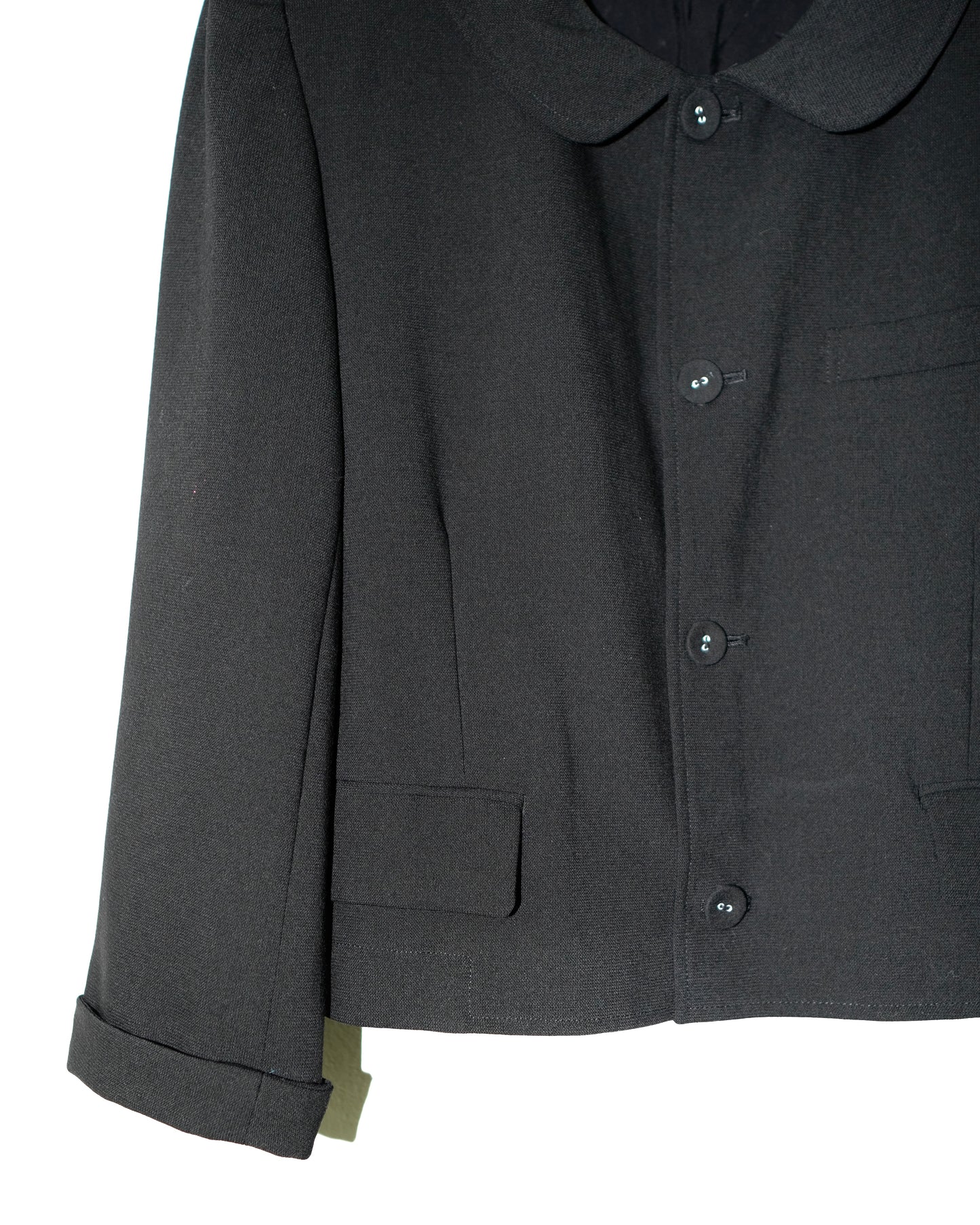 1990s tricot COMME des GARCONS ROUND COLLAR JACKET