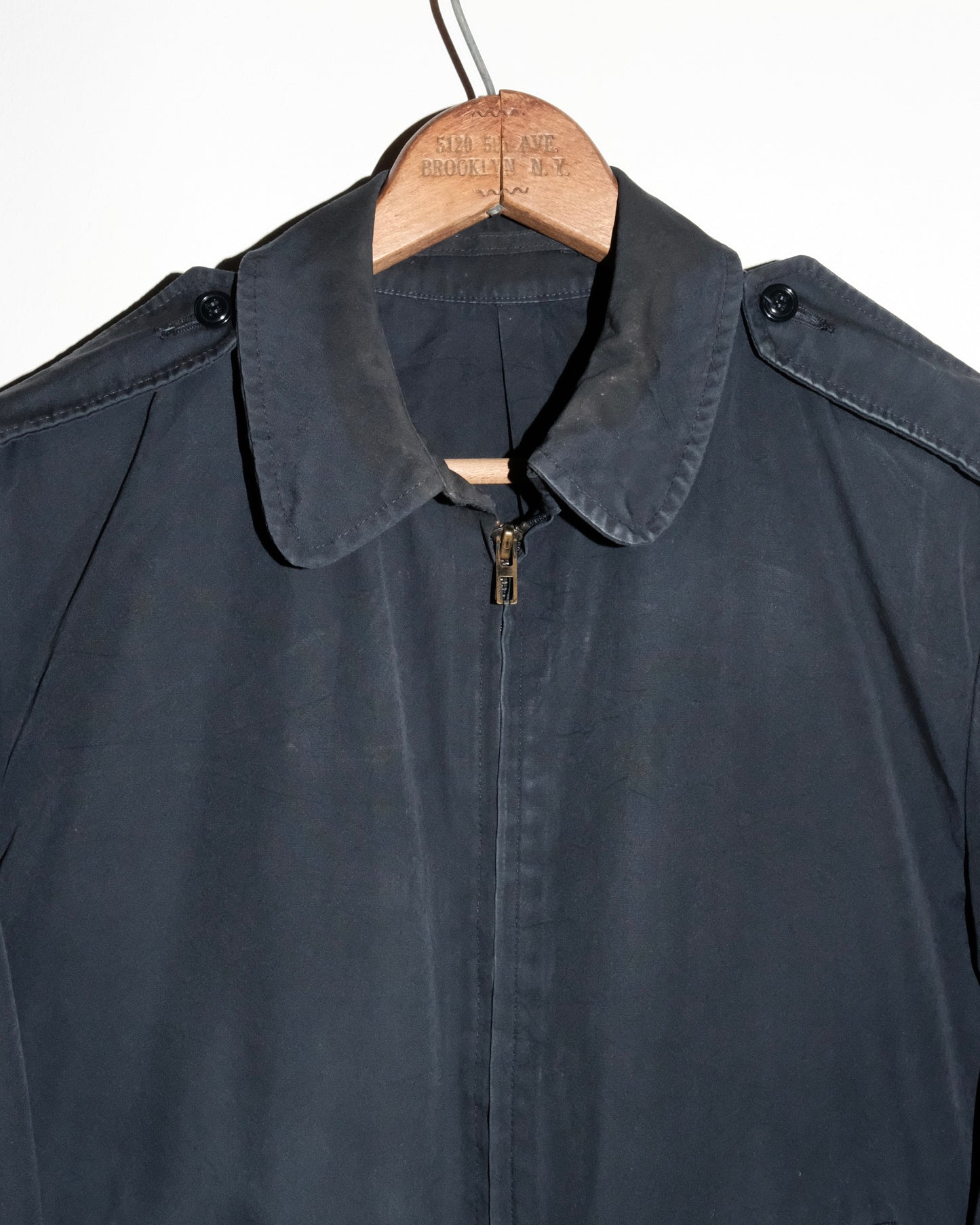 80s NAVY DECK ZIP-UP JACKET