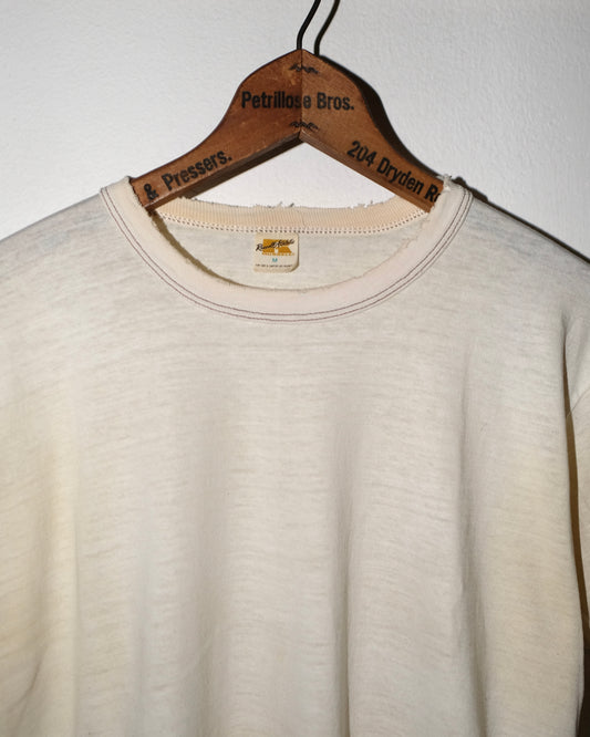 70s RUSSELL IVORY BLANK TEE