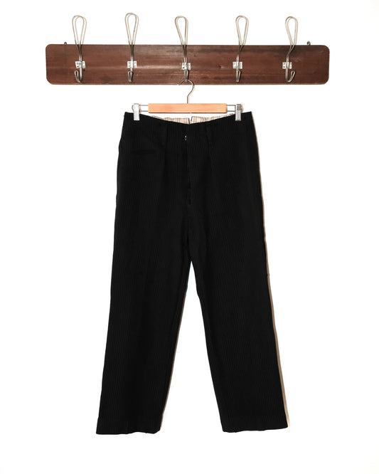 50s FRENCH STRIPE BUCKLE BACK WORK PANTS
