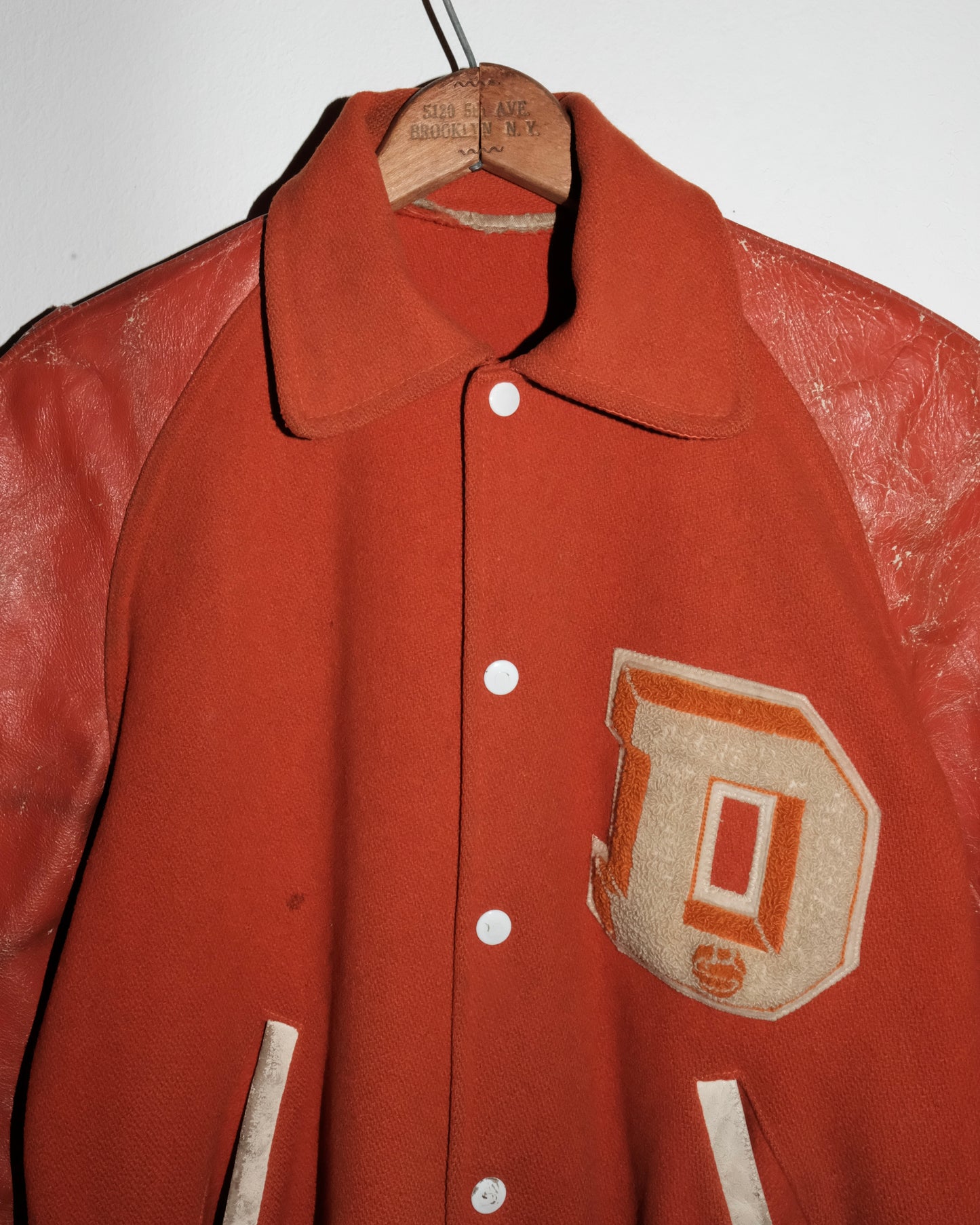 60s WOOL VARSITY SNAP BUTTONS JACKET