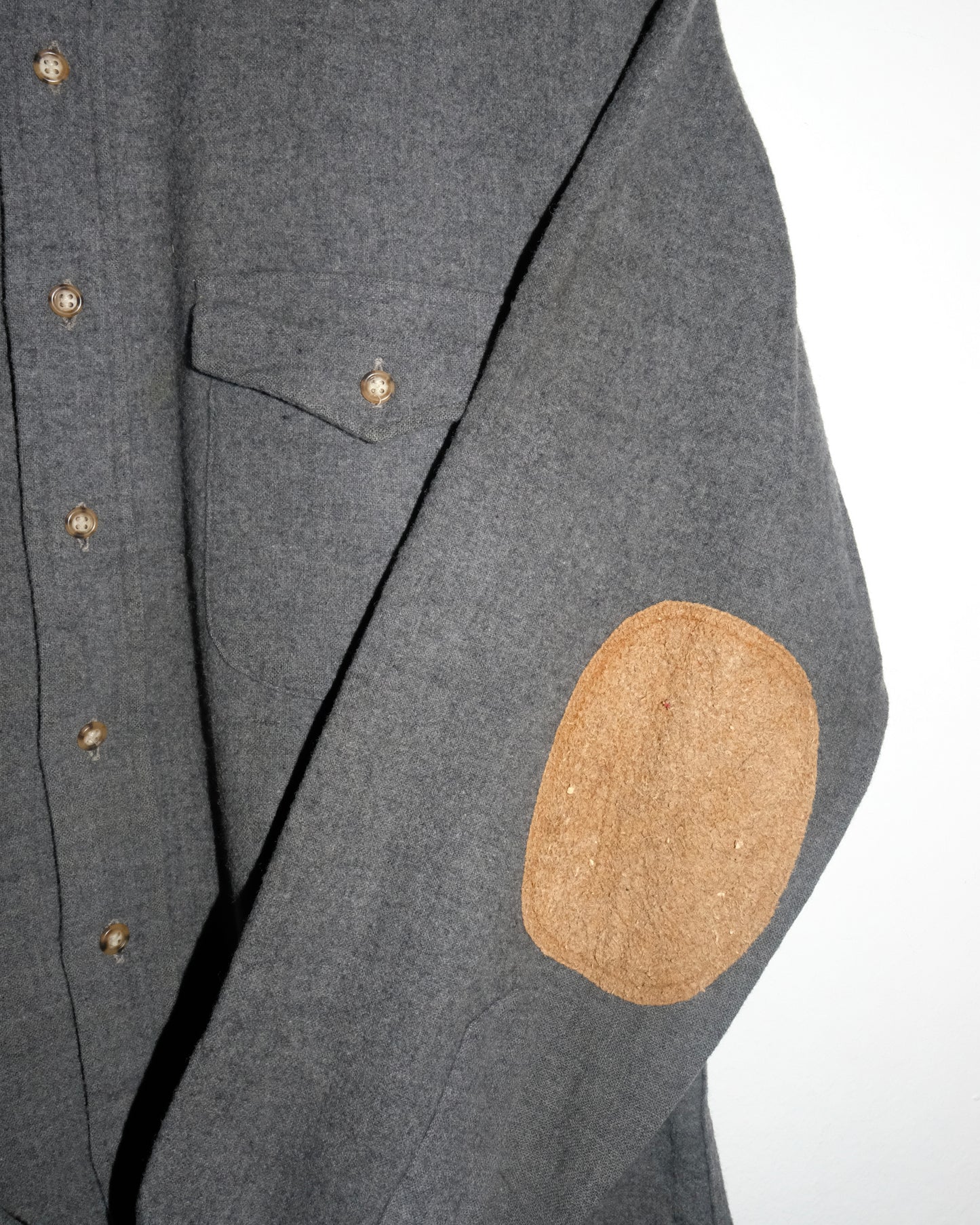 80s PENDLETON WOOL PATCHES BUTTON UP SHIRT