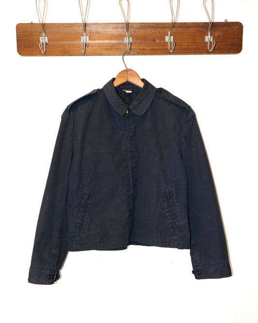 80s NAVY DECK ZIP-UP JACKET