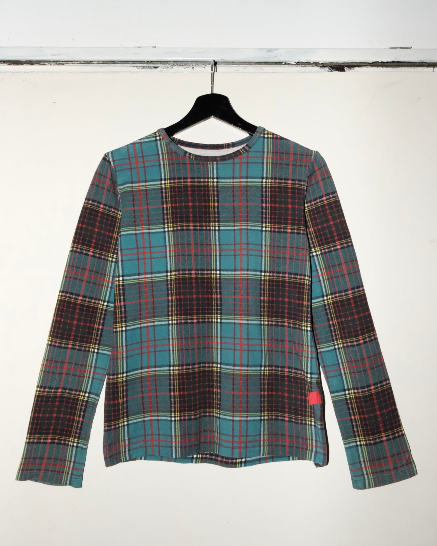 Y’s YOHJI YAMAMOTO PLAID LONG SLEEVE TEE