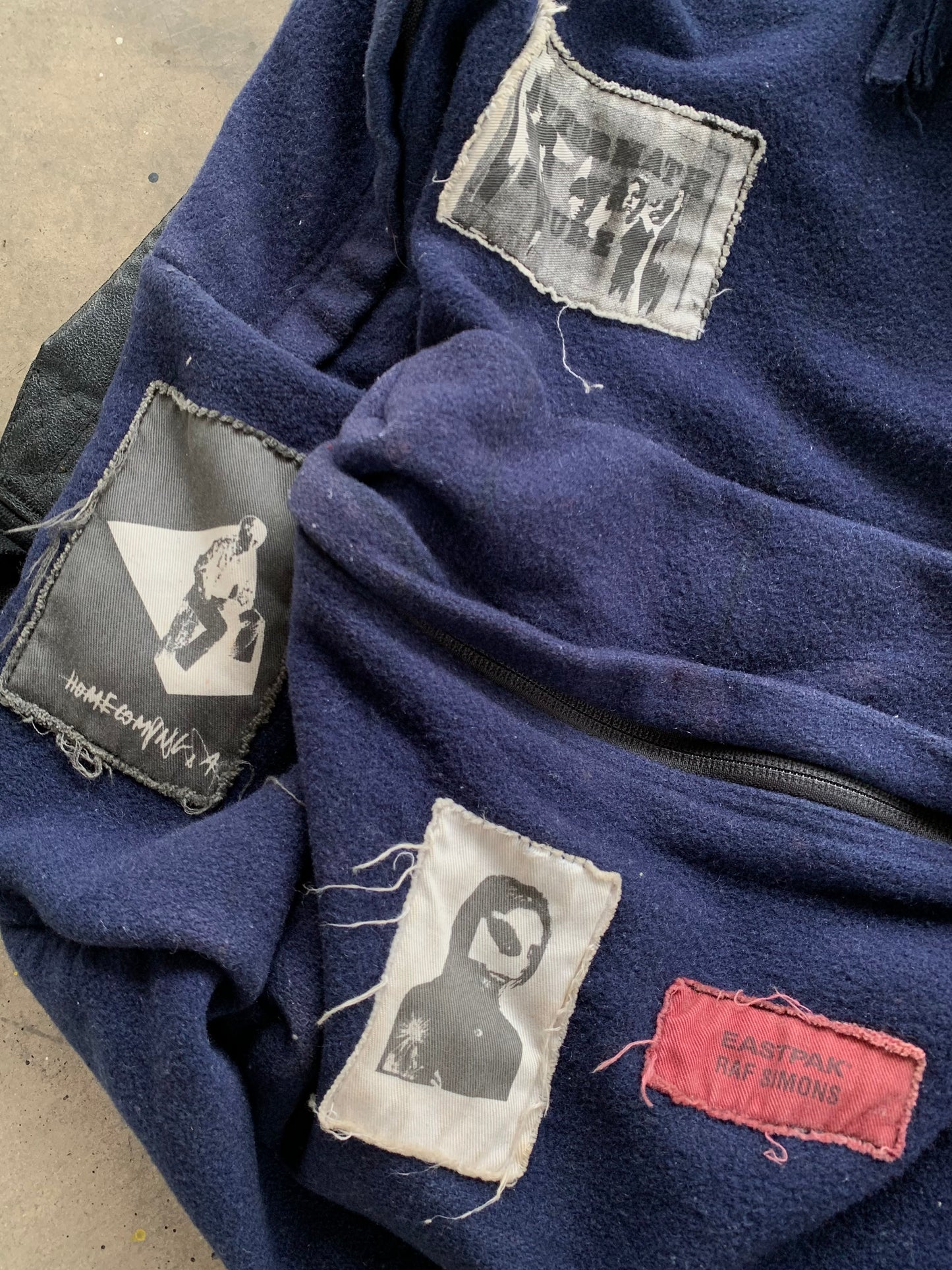 RAF SIMONS AW2008 EASTPAK WOOL PATCHS BAG PACK