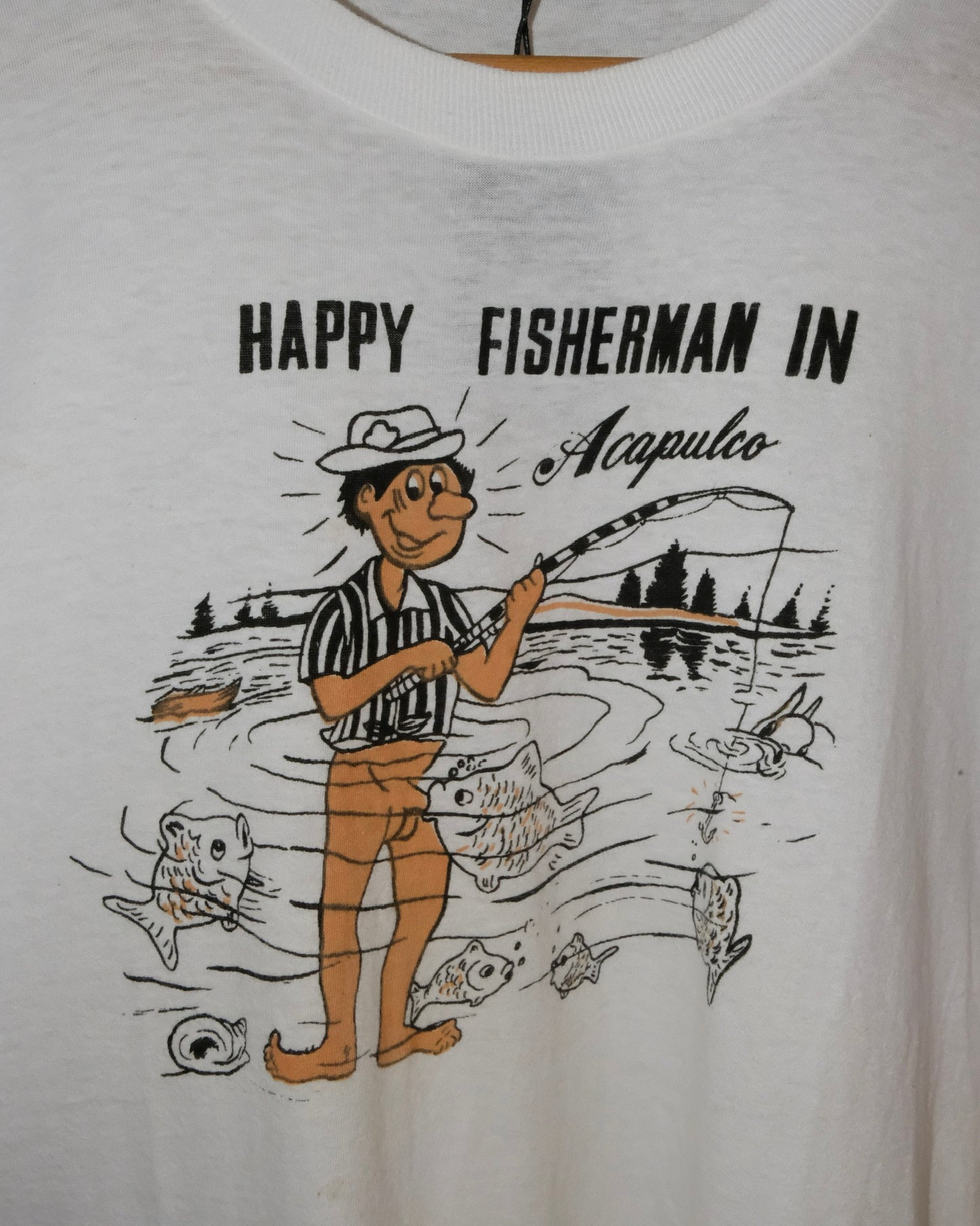 70s HAPPY FISHERMAN TEE