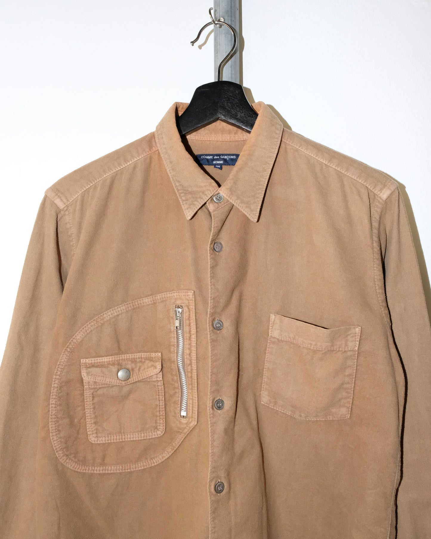 Comme des Garçons HOMME DECONSTRUCT ZIPPER MULTI-POCKET UTILITY SHIRT