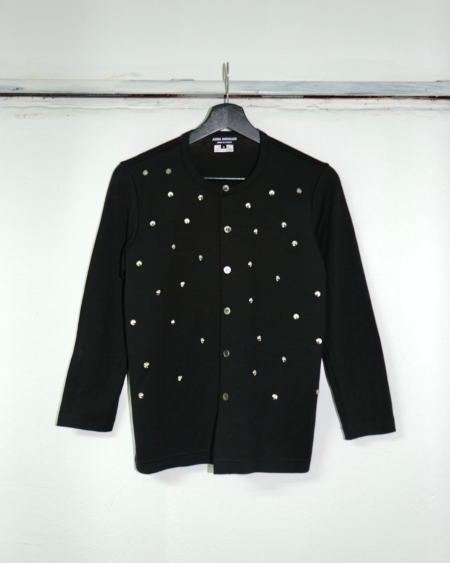 JUNYA WATANABE COMME des GARCONS STUDS WOOL KNIT CARDIGAN