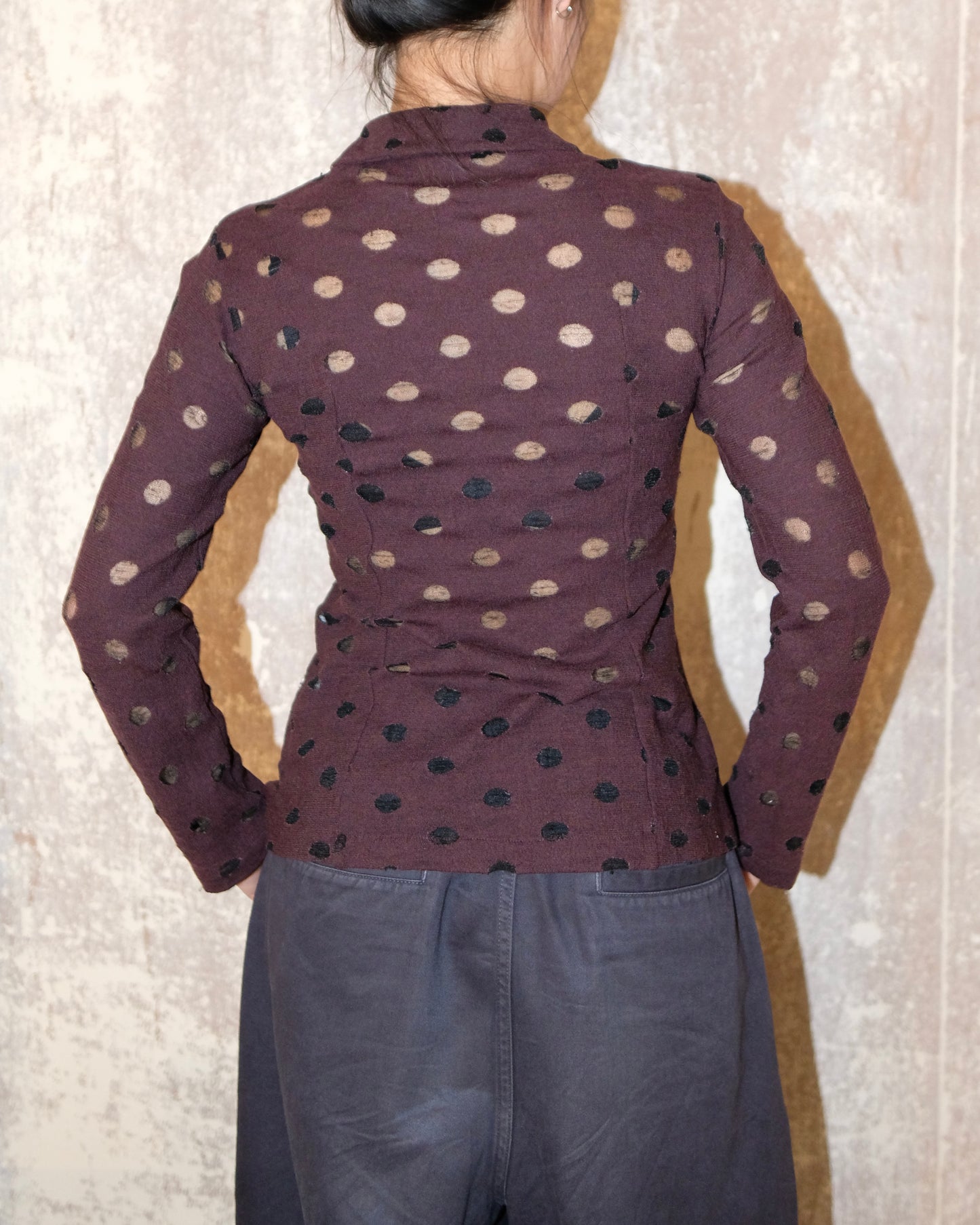 Comme des Garcons tricot AD1996 WOOL POLKADOT CARDIGAN