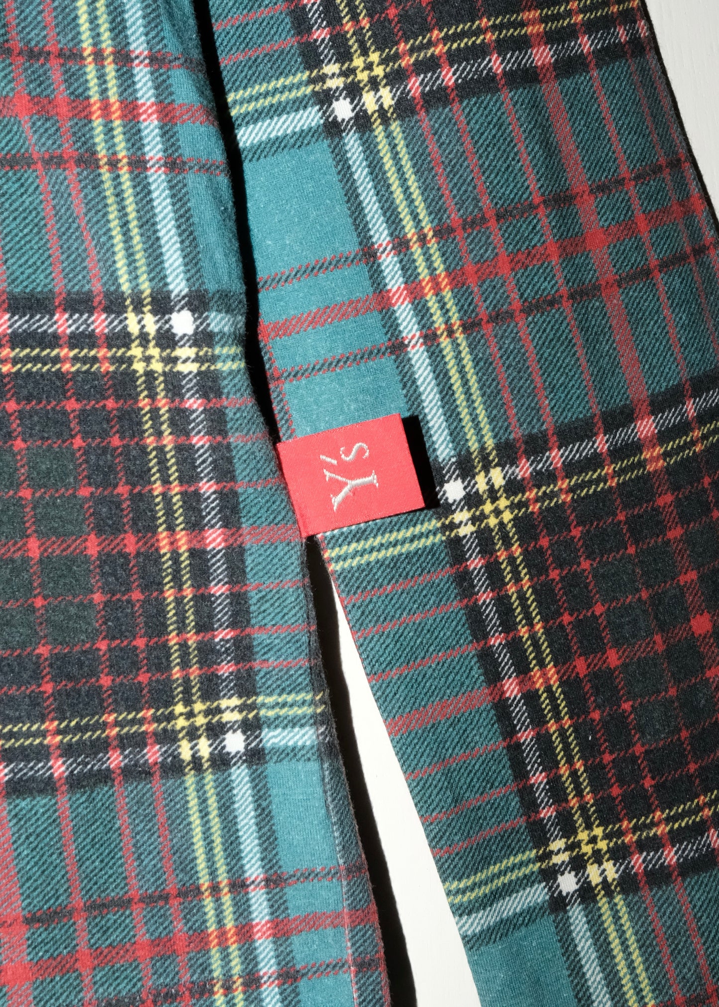Y’s YOHJI YAMAMOTO PLAID LONG SLEEVE TEE