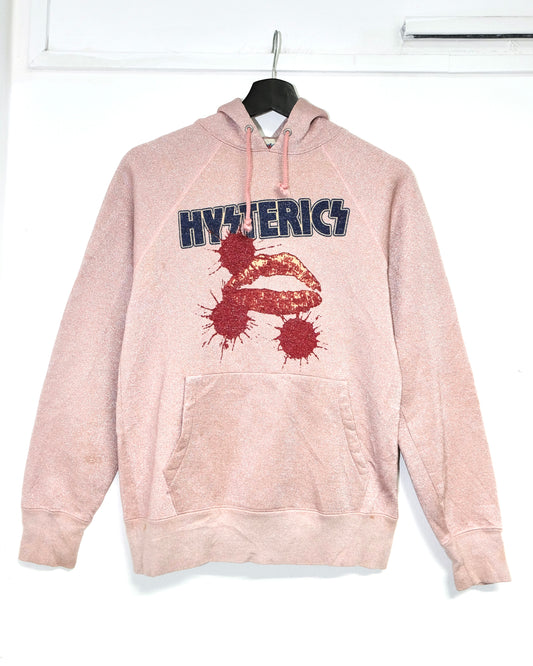 HYSTERICS GLAMOUR PINK GLITTERS HOODIE