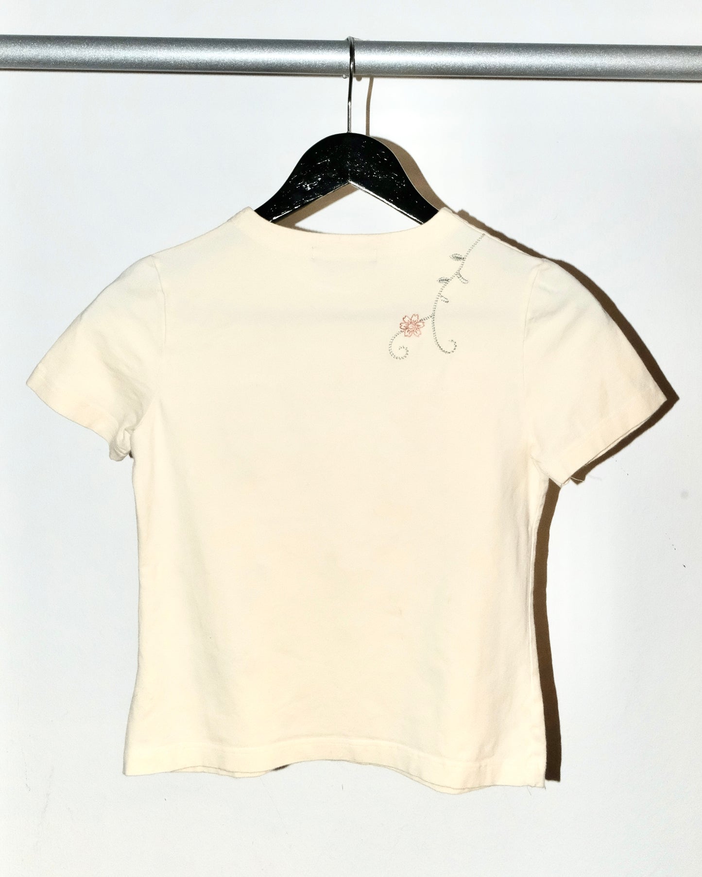 PRADA FLOWER EMBROIDERY TEE