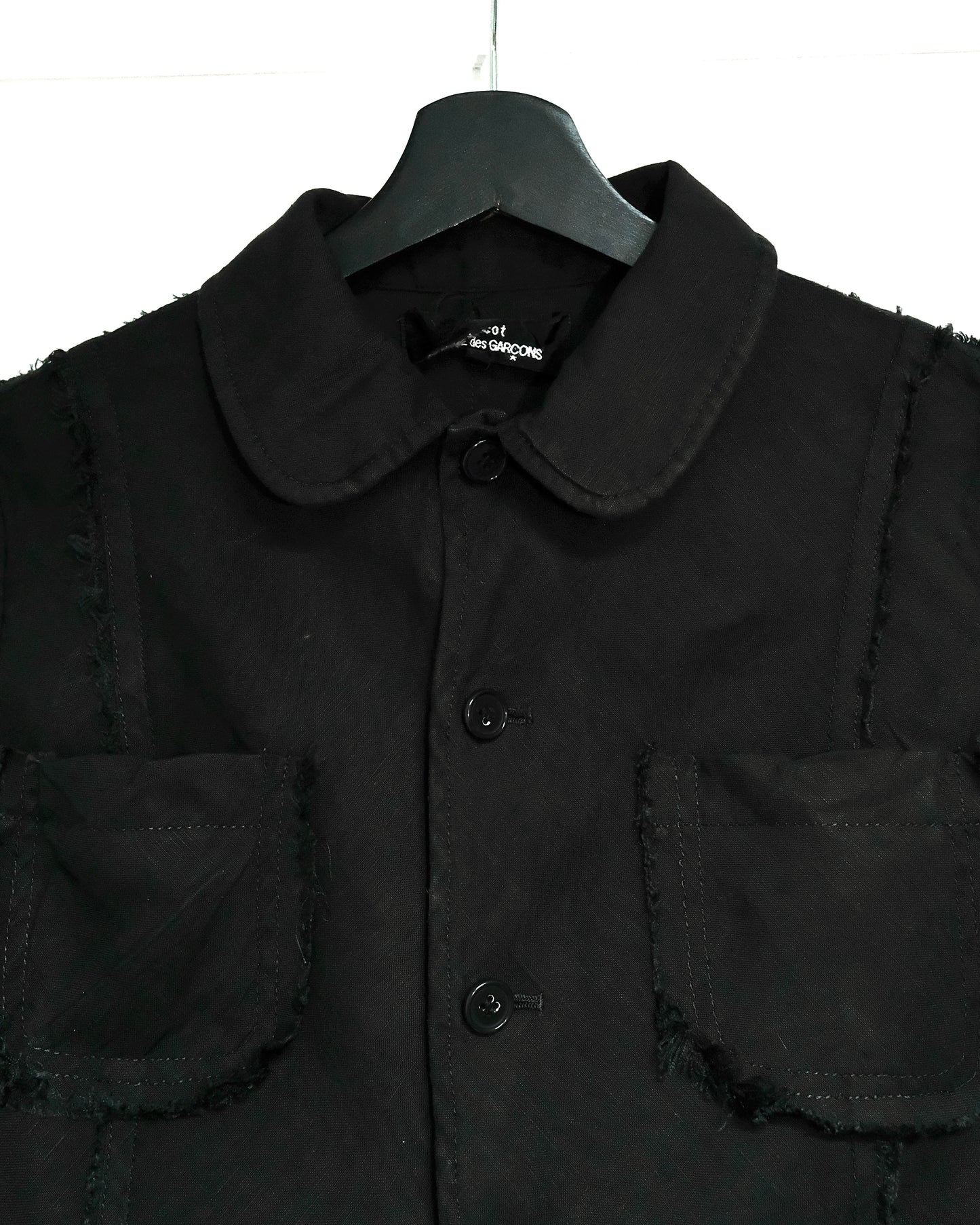 COMME des GARCONS tricot ADROUND COLLAR HEM & SEW CARDIGAN