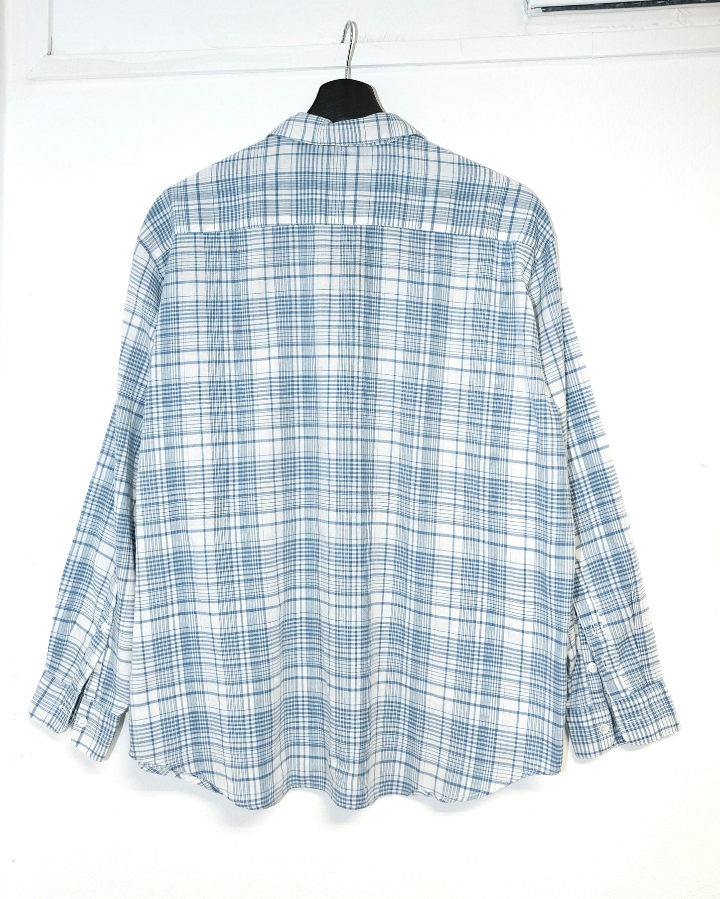 MADEMOISELLE NON NON SPORT PLAID BLUE SHIRT