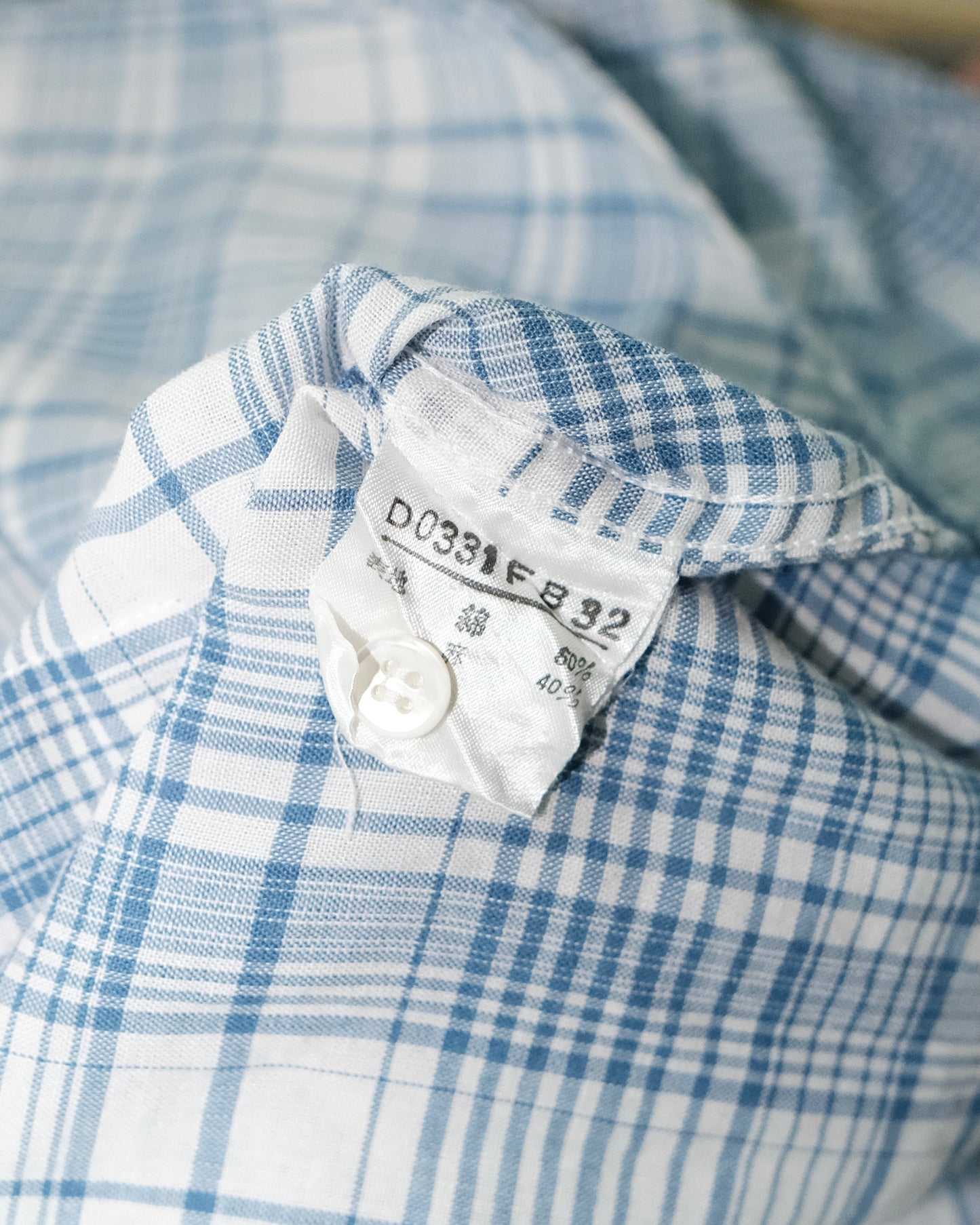 MADEMOISELLE NON NON SPORT PLAID BLUE SHIRT