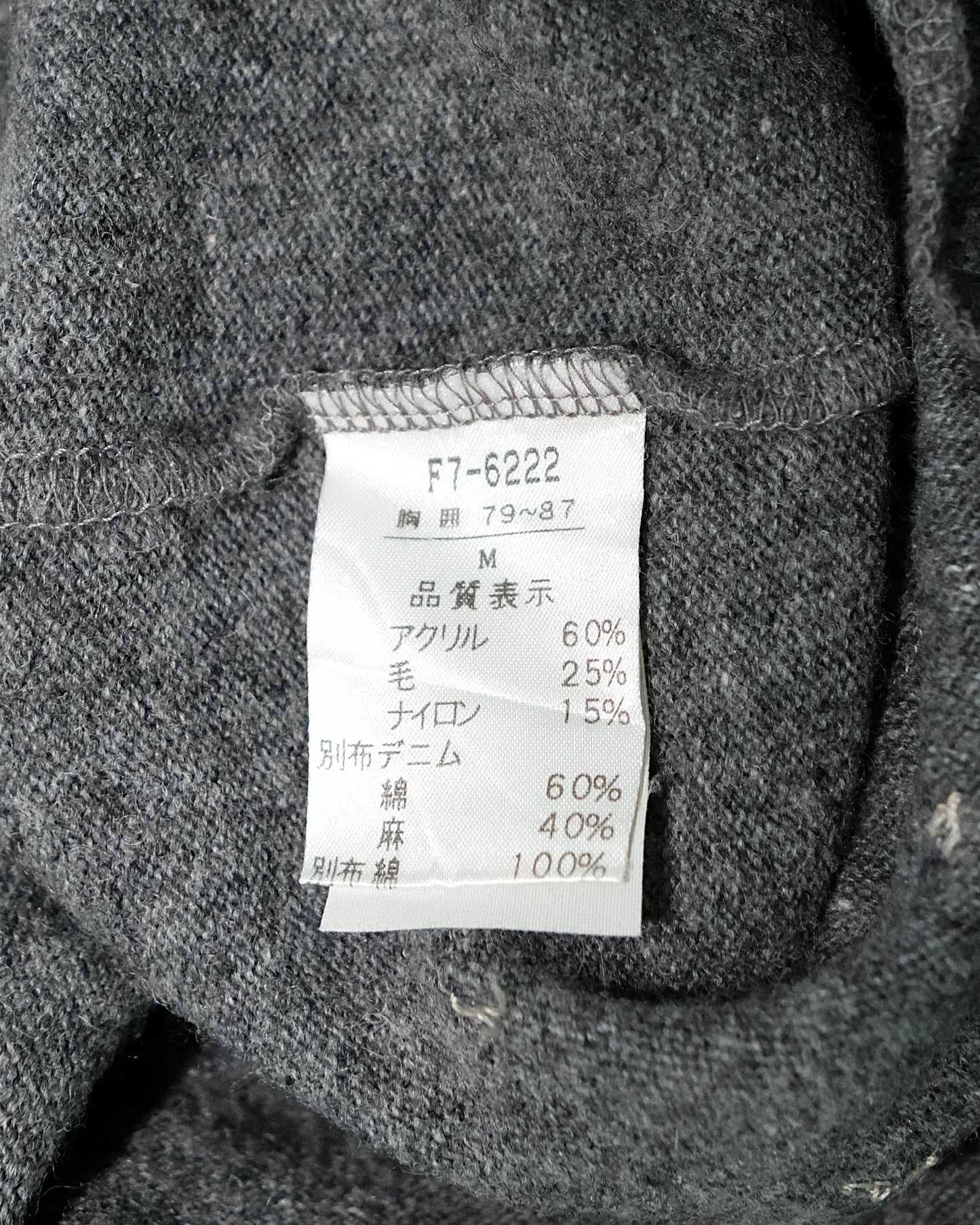 Marithé + François Girbaud PATCH WOOL LONG SLEEVE