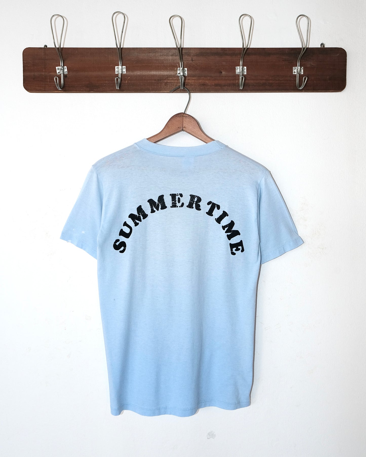 80s CAPTAIN BILL FLOCK PRINT TEE