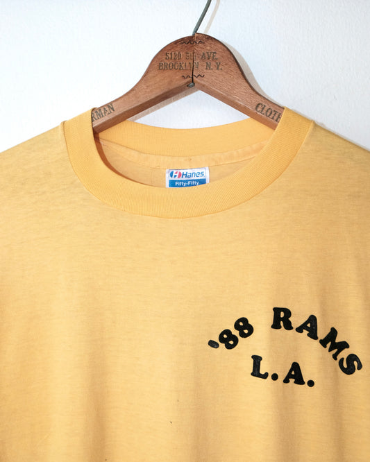 80s HANES FLOCK PRINT RAM - IT TEE