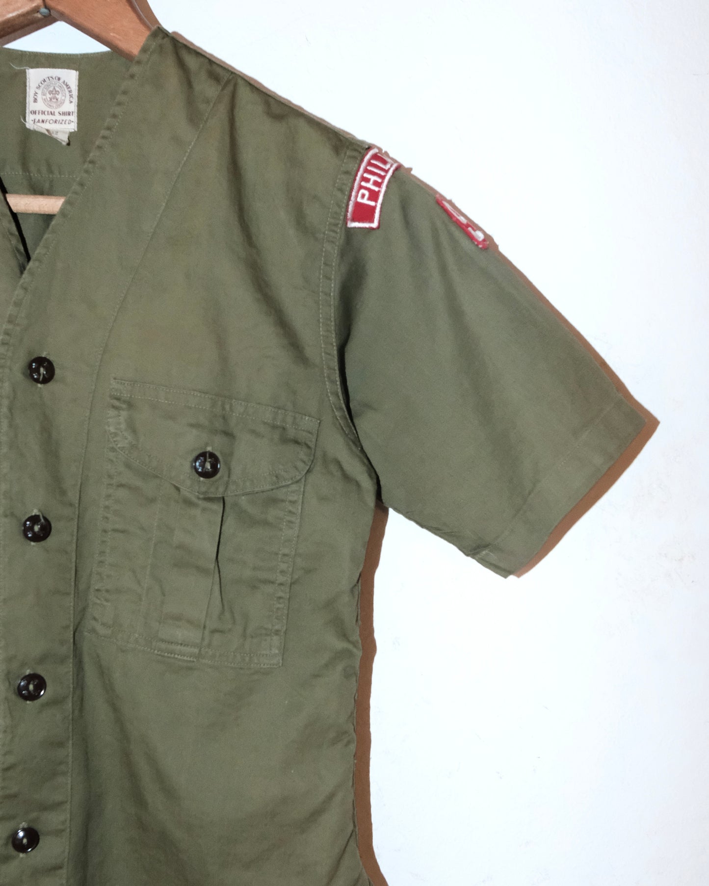 60s BOY SCOTT SANFORIZED OFFICIAL SHORT SLEEVE SHIRT