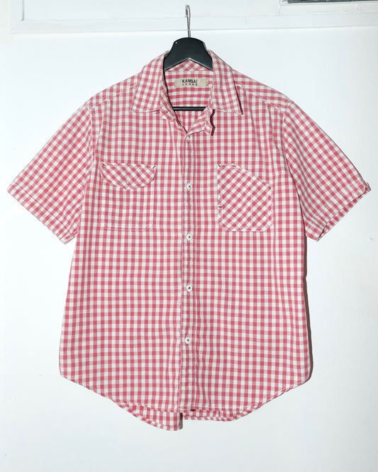 KANSAI JEANS GINGHAM SHORT SLEEVE SHIRT