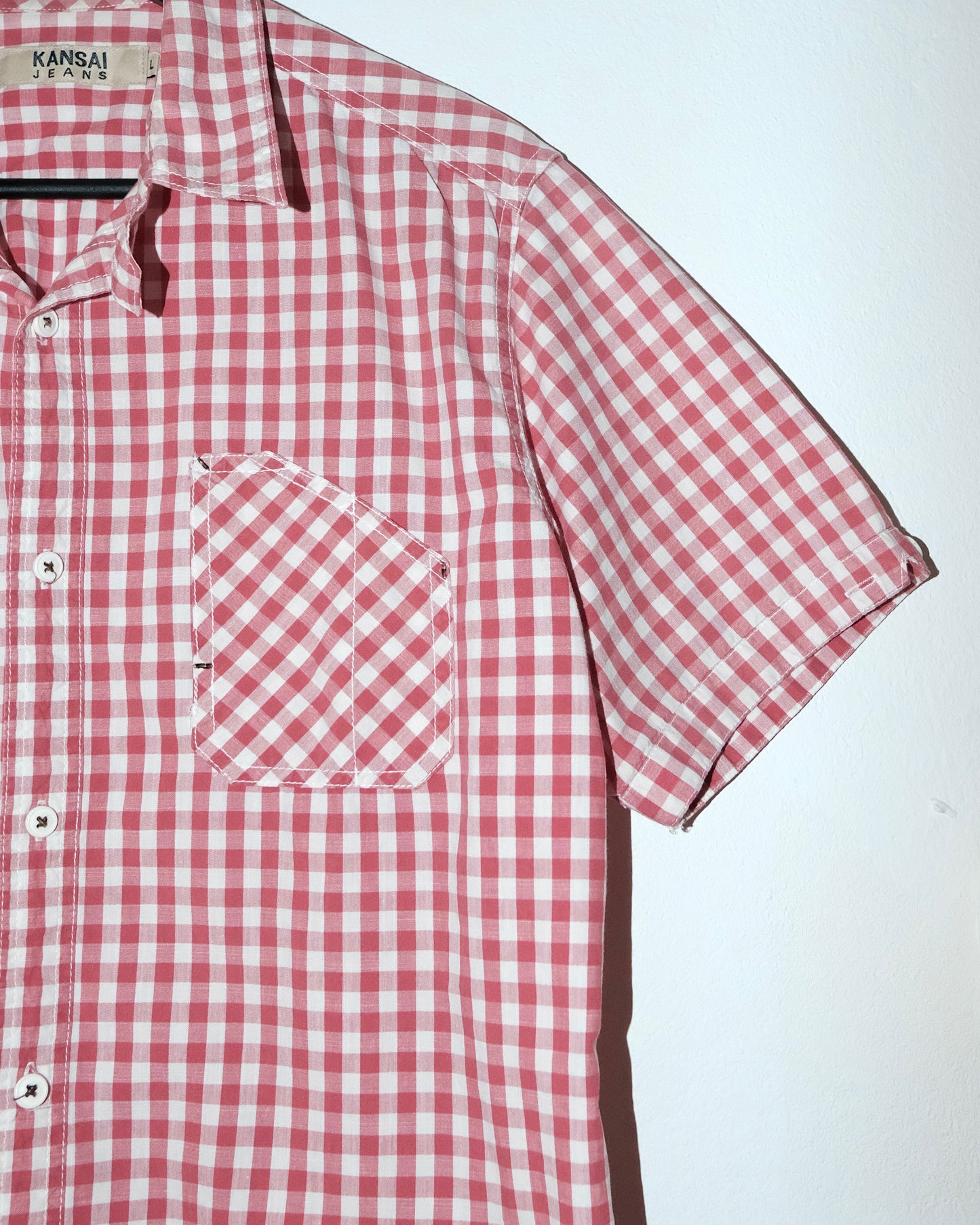 KANSAI JEANS GINGHAM SHORT SLEEVE SHIRT