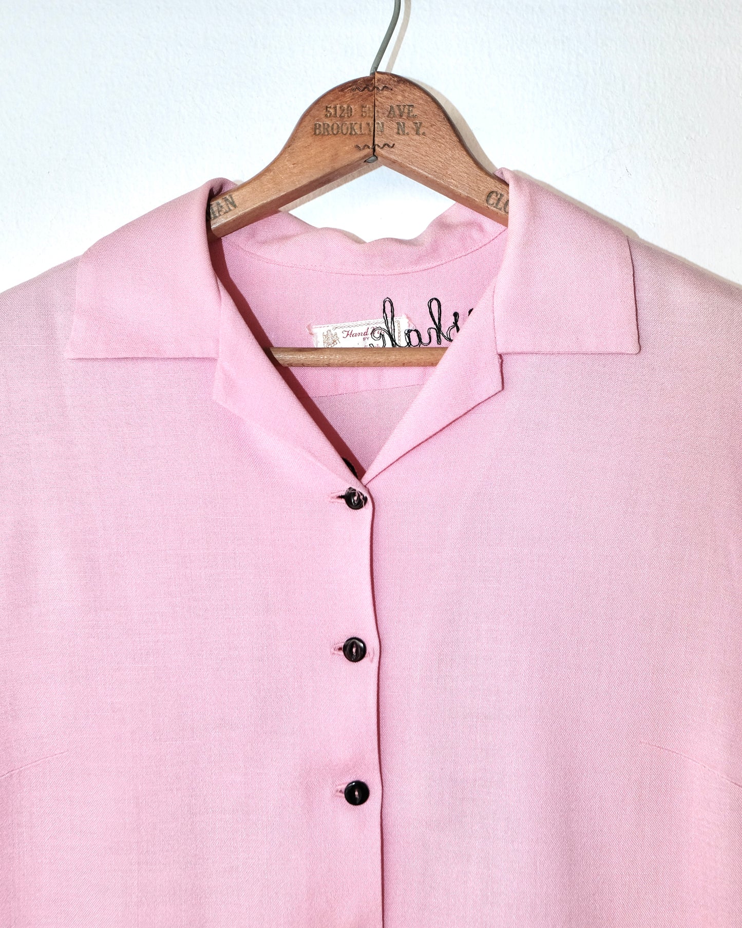 70s RAYON CHAIN-STITCHED BOWLING SHIRT