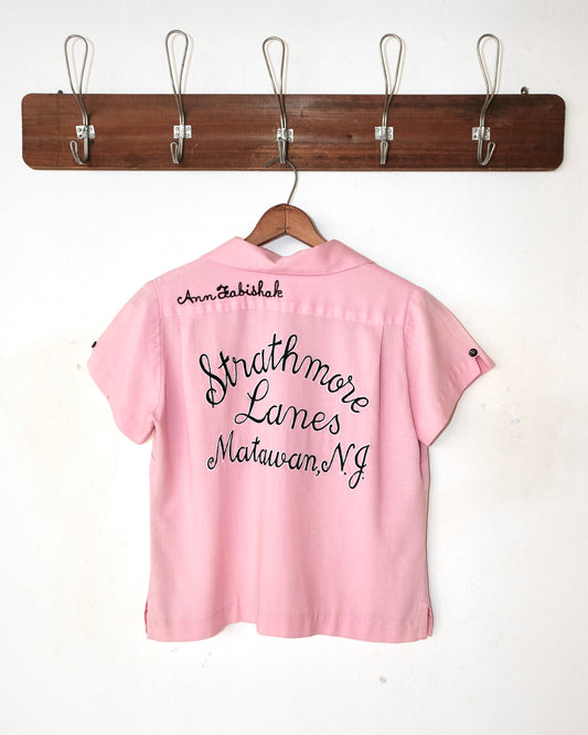 70s RAYON CHAIN-STITCHED BOWLING SHIRT