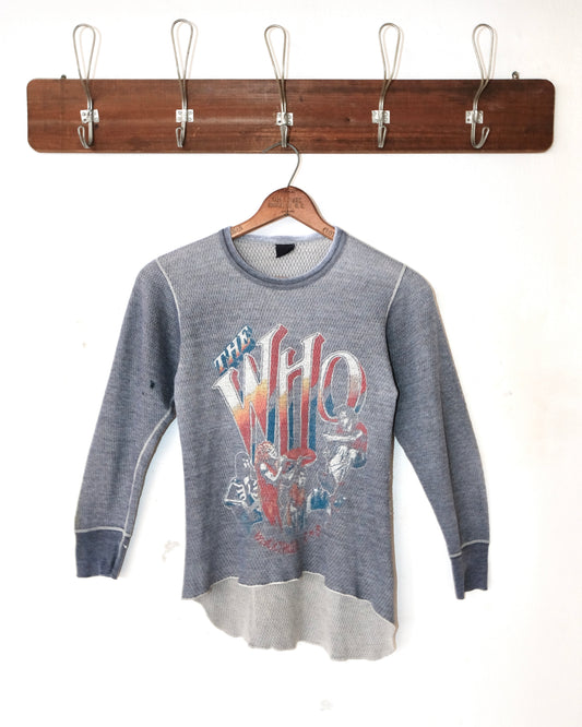 80s THE WHO THERMAL LONG-SLEEVE
