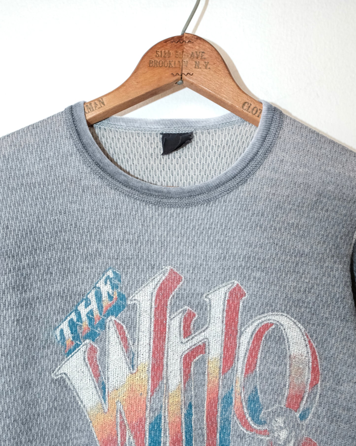 80s THE WHO THERMAL LONG-SLEEVE