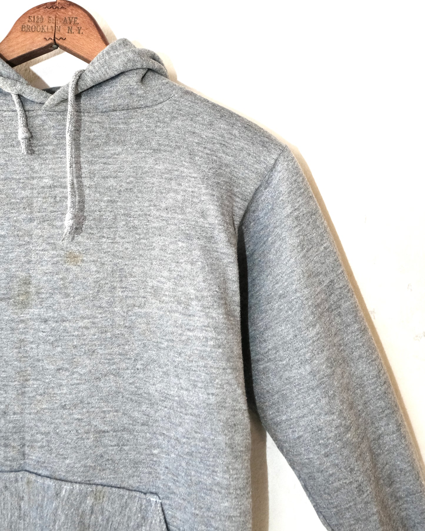 80s SPORTSWEAR BLANK ASH GREY HOODIE
