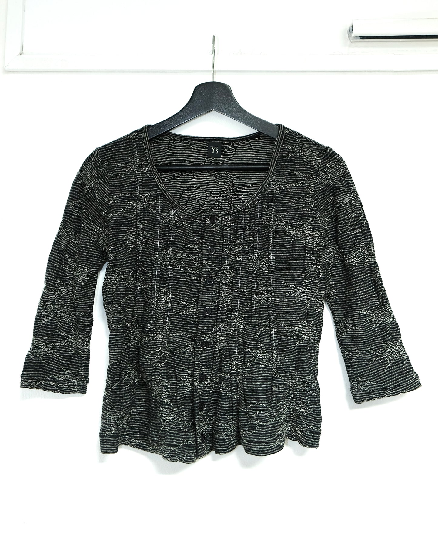 Y’s YOHJI YAMAMOTO FLOWERS EMBROIDERY KNIT CARDIGAN