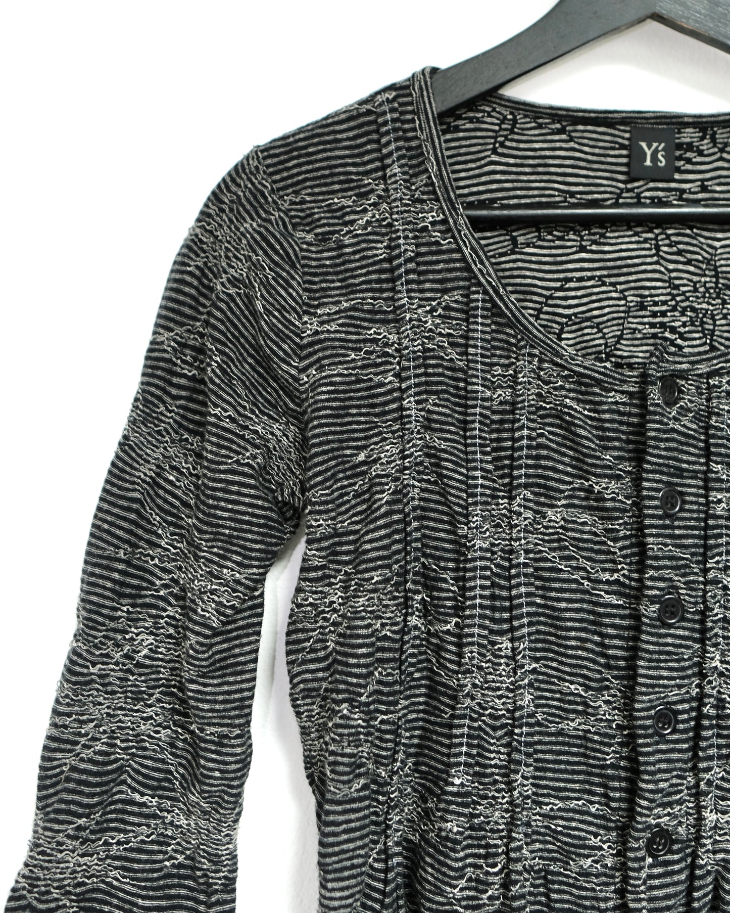 Y’s YOHJI YAMAMOTO FLOWERS EMBROIDERY KNIT CARDIGAN