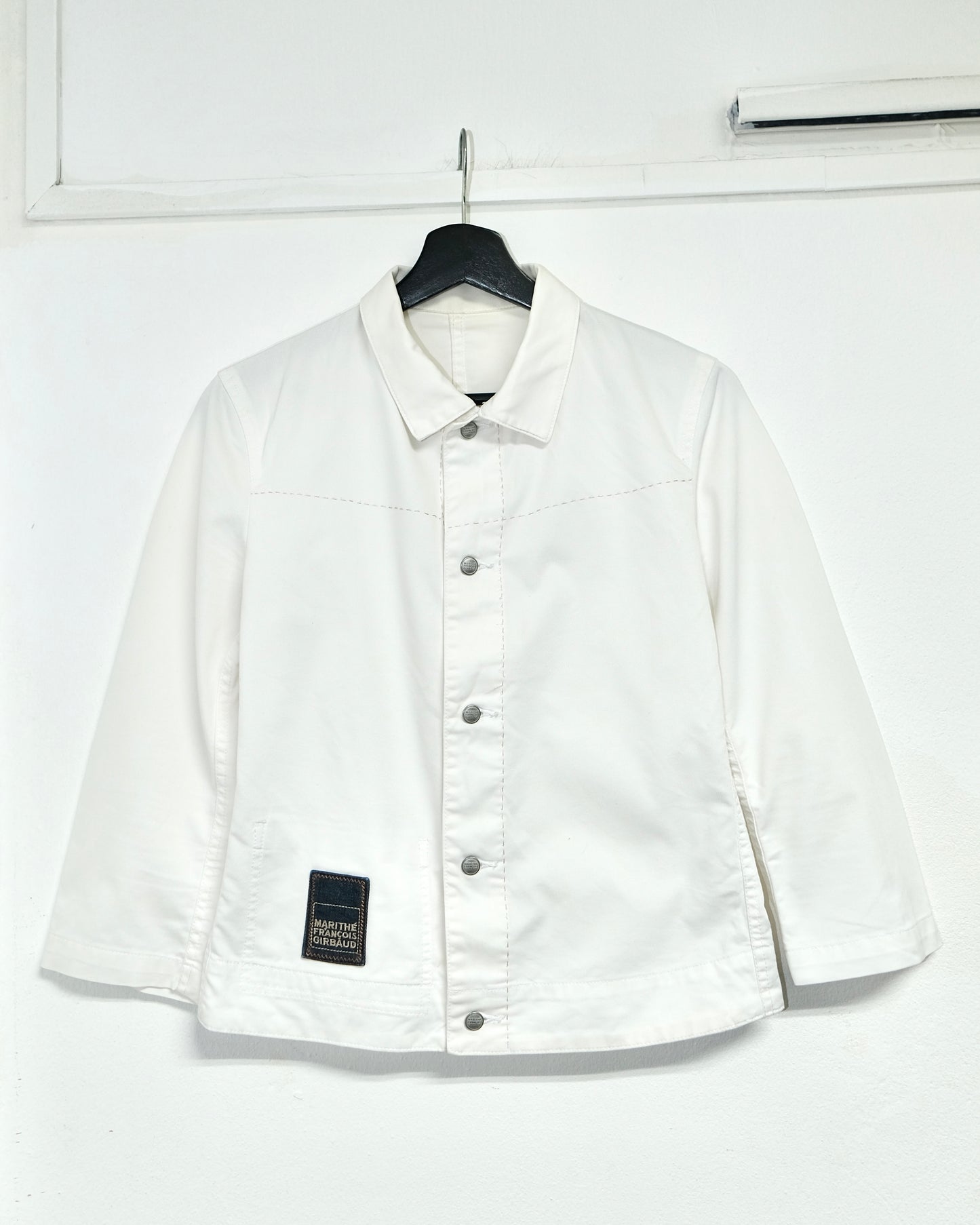 Marithé + François Girbaud WHITE BUTTON-UP SHIRT