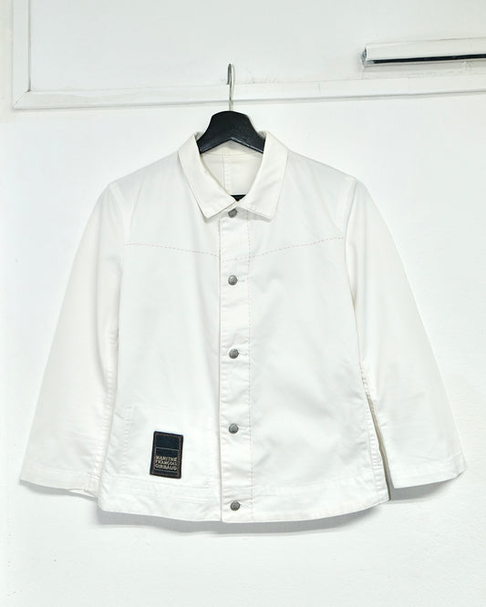 Marithé + François Girbaud WHITE BUTTON-UP SHIRT